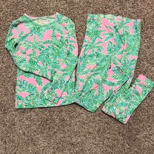 Lilly Pulitzer Girl's Sammy Pajama set-  Mandavilla Baby